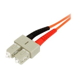 StarTech.com 1m Fiber Optic Cable - Multimode Duplex 62.5/125 - LSZH - LC/SC - OM1 - LC to SC Fiber Patch Cable (FIBLCSC1)