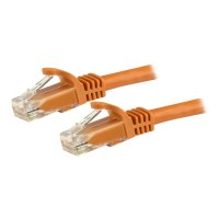 StarTech.com 1m CAT6 Ethernet Cable, 10 Gigabit Snagless RJ45 650MHz 100W PoE Patch Cord, CAT 6 10GbE UTP Network Cable w/Strain Relief, Orange, Fluke Tested/Wiring is UL Certified/TIA