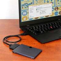 StarTech.com Cavo adattatore connettore USB 3.1 per disco rigido HDD SATA (10Gbps) - USB 3.1 A - SATA 7+15 pin - 0,5 m - Nero