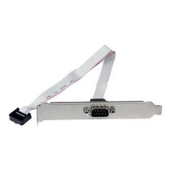 StarTech.com 16in (40cm) 9 Pin Serial Male to 10 Pin Motherboard Header Slot Plate