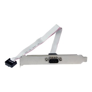 StarTech.com 16in (40cm) 9 Pin Serial Male to 10 Pin Motherboard Header Slot Plate