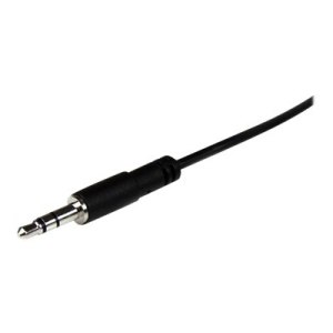 StarTech.com Cavo audio di prolunga stereo slim da 3,5 mm 1 m - M/F - 3.5mm - Maschio - 3.5mm - Femmina - 1 m - Nero