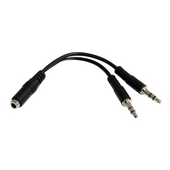 StarTech.com 3,5mm Audio Klinke Y Kabel - Headset Splitter