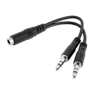 StarTech.com 3,5mm Audio Klinke Y Kabel - Headset Splitter