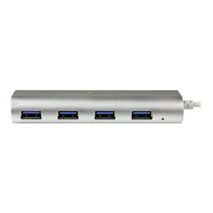 StarTech.com 4 Port kompakter USB 3.0 Hub mit eingebautem Kabel