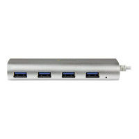 StarTech.com 4 Port kompakter USB 3.0 Hub mit eingebautem Kabel