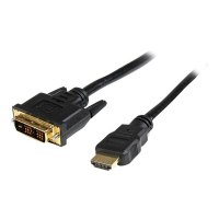 StarTech.com Cavo adattatore HDMI a DVI-D - Cavo connettore presa HDMI a presa DVI Maschio/Maschio da 2 m - 2 m - HDMI - DVI-D - Maschio - Maschio - Oro