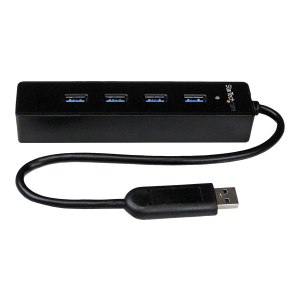 StarTech.com 4 Port USB 3.0 SuperSpeed Hub - Schwarz