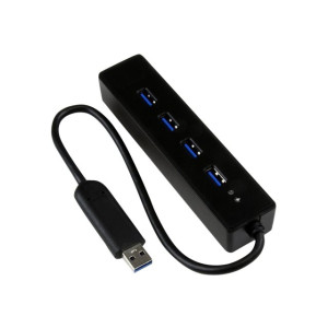 StarTech.com 4 Port USB 3.0 SuperSpeed Hub - Schwarz