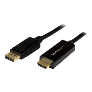 StarTech.com 6.5 ft / 2m DisplayPort to HDMI converter cable