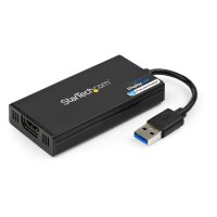 StarTech.com USB 3.0 to HDMI Adapter - DisplayLink Certified - 4K 30Hz - 3.2 Gen 1 (3.1 Gen 1) - USB Type-A - HDMI output - 3840 x 2160 pixels