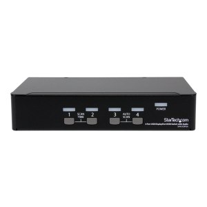 StarTech.com 4 Port DisplayPort KVM Switch w/ Audio