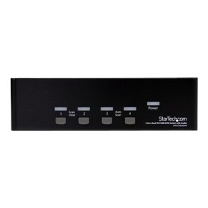 StarTech.com 4-Port Dual KVM Switch with Audio for DVI Computers