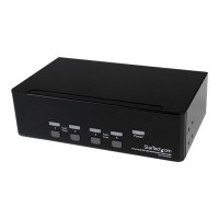 StarTech.com 4-Port Dual KVM Switch with Audio for DVI Computers