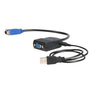 StarTech.com Sdoppiatore video VGA a 2 porte - Alimentato via USB - VGA - 2x VGA - 2048 x 1536 Pixel - Nero - Plastica - 61 m