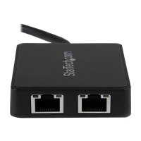 StarTech.com USB 3.0 to Dual Port Gigabit Ethernet Adapter w/ USB Port