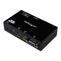 StarTech.com Switch Commutatore 2x1 HDMI + VGA a HDMI - Switch Convertitore HDMI / VGA a HDMI con commutazione prioritaria - 1080p - HDMI/VGA - Nero - 1920 x 1080 (HD 1080),1920 x 1200 (WUXGA) - 1080p - 1290 x 1200 Pixel - 7.1 canali