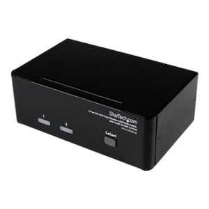 StarTech.com Dual DVI VGA 2 Port Monitor Audio Switch...