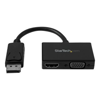 StarTech.com Reise A/V Adapter: 2-in-1 DisplayPort auf HDMI oder VGA Konverter