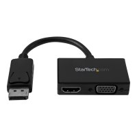 StarTech.com Reise A/V Adapter: 2-in-1 DisplayPort auf HDMI oder VGA Konverter