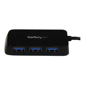 StarTech.com 4 Port USB 3.0 SuperSpeed Hub - Schwarz