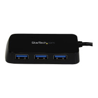 StarTech.com 4 Port USB 3.0 SuperSpeed Hub - Schwarz