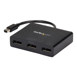 StarTech.com Hub MST multimonitor Mini DisplayPort 1.2 a DisplayPort triplo - Mini DisplayPort - 3x DisplayPort - 3840 x 2160 Pixel - Nero - Plastica - 0,19 m