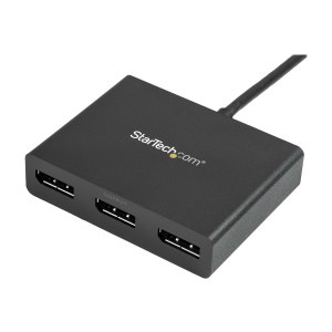 StarTech.com Hub MST multimonitor Mini DisplayPort 1.2 a DisplayPort triplo - Mini DisplayPort - 3x DisplayPort - 3840 x 2160 Pixel - Nero - Plastica - 0,19 m