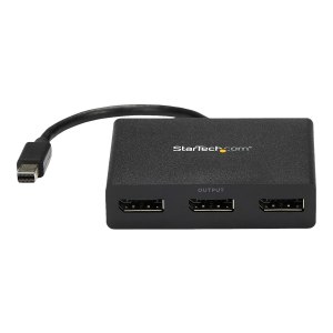 StarTech.com Hub MST multimonitor Mini DisplayPort 1.2 a DisplayPort triplo - Mini DisplayPort - 3x DisplayPort - 3840 x 2160 Pixel - Nero - Plastica - 0,19 m