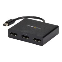 StarTech.com Hub MST multimonitor Mini DisplayPort 1.2 a DisplayPort triplo - Mini DisplayPort - 3x DisplayPort - 3840 x 2160 Pixel - Nero - Plastica - 0,19 m