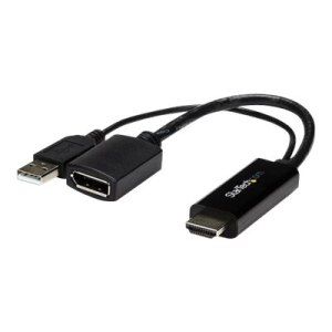 StarTech.com 4K 30Hz HDMI to DisplayPort Video Adapter w/ USB Power