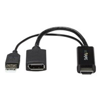 StarTech.com 4K 30Hz HDMI to DisplayPort Video Adapter w/ USB Power