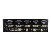 StarTech.com 4 Port DVI KVM USB Switch - 4-fach DVI Umschalter mit USB Hub