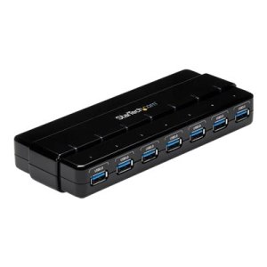 StarTech.com 7 Port USB 3.0 Hub – Up To 5 Gbps – 7 x USB – Universal Multi Port USB Extender for Your Desktop – USB Powered (ST7300USB3B)