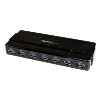 StarTech.com 7 Port USB 3.0 SuperSpeed Hub - USB 3 Hub Netzteil / Stromanschluss und Kabel