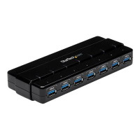 StarTech.com 7 Port USB 3.0 SuperSpeed Hub - USB 3 Hub Netzteil / Stromanschluss und Kabel