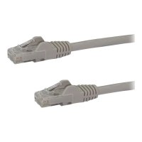 StarTech.com 5m CAT6 Ethernet Cable, 10 Gigabit Snagless RJ45 650MHz 100W PoE Patch Cord, CAT 6 10GbE UTP Network Cable w/Strain Relief, Grey, Fluke Tested/Wiring is UL Certified/TIA