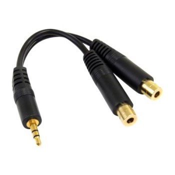 StarTech.com 15cm Stereo Splitter Kabel - 3,5mm Klinke Stecker auf 2x 3,5mm Buchse