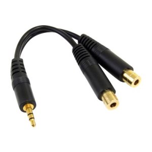 StarTech.com 6 in. 3.5mm Audio Splitter Cable