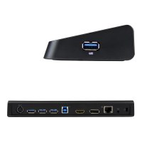 StarTech.com USB 3.0 Docking Station Dual Monitor with HDMI & 4K DisplayPort, 4x USB-A, Gigabit Ethernet, USB Type A Universal Laptop Dock with USB 3.1 Gen 1 Hub (5 Gbps) and Charging