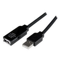 StarTech.com 10m aktives USB 2.0 Verlängerungskabel - St/Bu - USB Verlängerung / Repeater Kabel - USB-Verlängerungskabel - USB (W)