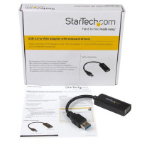 StarTech.com USB 3.0 auf VGA Adapter / Konverter mti on-board driver - 1920x1200 - USB/VGA-Adapter - USB Typ A (M)