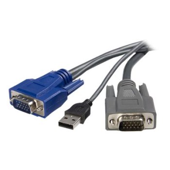 StarTech.com 6 ft Ultra-Thin USB VGA 2-in-1 KVM Cable (SVUSBVGA6)