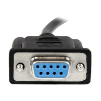 StarTech.com Cavo Seriale RS232 / DB9 Null Modem da 2m - nero Femmina/Femmina - Nero - 2 m - DB-9 - DB-9 - Femmina - Femmina