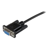 StarTech.com Cavo Seriale RS232 / DB9 Null Modem da 2m - nero Femmina/Femmina - Nero - 2 m - DB-9 - DB-9 - Femmina - Femmina