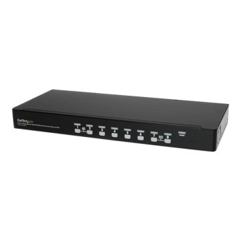 StarTech.com 8 Port 1U Rackmount USB KVM Switch Kit with OSD and Cables