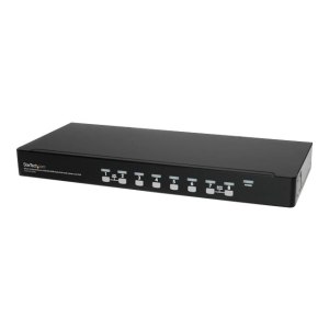 StarTech.com 8 Port 1U Rackmount USB KVM Switch Kit with...