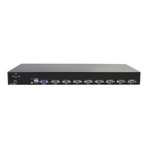 StarTech.com 8 Port 1U Rackmount USB KVM Switch Kit with...