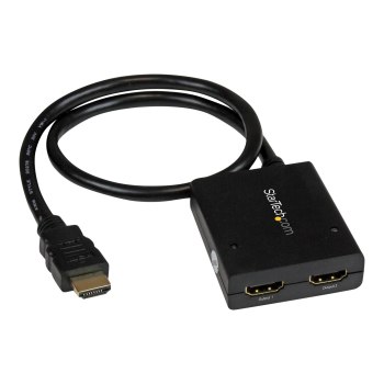 StarTech.com Sdoppiatore Splitter HDMI 4k 30hz 1x2 da 1 a 2 porte Alimentato con Adattatore o USB - HDMI - 2x HDMI - 3840 x 2160 Pixel - Nero - 30 Hz - 1280 x 720 (HD 720),1920 x 1080 (HD 1080),1920 x 1200 (WUXGA),2560 x 1600 (WQXGA)