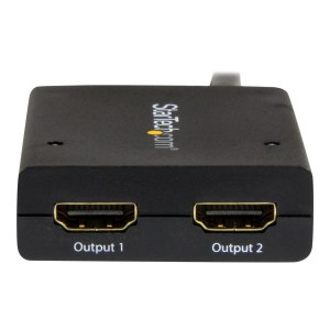 StarTech.com Sdoppiatore Splitter HDMI 4k 30hz 1x2 da 1 a 2 porte Alimentato con Adattatore o USB - HDMI - 2x HDMI - 3840 x 2160 Pixel - Nero - 30 Hz - 1280 x 720 (HD 720),1920 x 1080 (HD 1080),1920 x 1200 (WUXGA),2560 x 1600 (WQXGA)